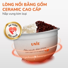 Nồi cơm điện lòng gốm tự nhiên UNIE URC815, dung tích 1,5L - Ảnh 9