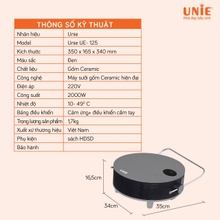 Máy sưởi gốm UNIE UE-125 nhỏ gọn, làm ấm nhanh - Ảnh 2