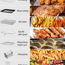 Lò nướng kiêm nồi chiên không dầu UNIE Q37 - Ảnh 6