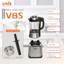 Máy làm sữa hạt UNIE V8S, 10 chức năng nấu - Ảnh 13