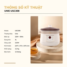 Nồi kho hầm đa năng UNIE USC308 dung tích 3L, 8 chức năng kho hầm - Ảnh 11