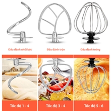 Máy nhồi bột UNIE M2 đa năng - Kiêm đánh trứng 5L - Ảnh 7