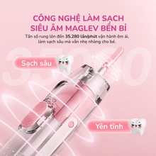 Bàn chải điện trẻ em Unie Kidtini UET318P cảm biến lực thông minh - Ảnh 5
