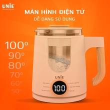 Ấm siêu tốc đa năng 6in1 UNIE UEK1081W chất liệu thủy tinh bền bỉ - Ảnh 6