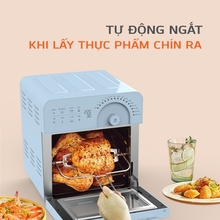 Nồi chiên không dầu UNIE SKY BLUE dung tích 14,5L, 17 chế độ nấu - Ảnh 7