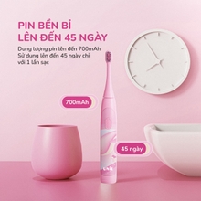 Bàn chải điện trẻ em Unie Kidtini UET318P cảm biến lực thông minh - Ảnh 9