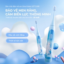 Bàn chải điện trẻ em Unie Kiddo UET318B cảm biến lực thông minh - Ảnh 2