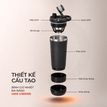 Bình giữ nhiệt đa năng UNIE UIB616B – Giữ nhiệt bền bỉ, pha khuấy tiện lợi - Ảnh 12