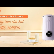 Máy làm sữa hạt UNIE UMB10 dung tích 1L, 8 chức năng xay nấu - Video