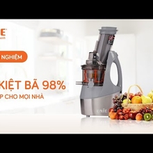 Máy ép chậm UNIE UE-580, ép kiệt bã 98% - Video