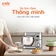 Máy nhồi bột đa năng UNIE EM5 dung tích 8L, 6 tốc độ đánh linh hoạt - Ảnh 5