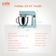 Máy nhồi bột UNIE UE-990 dung tích 6.5L, 10 tốc độ điều chỉnh - Ảnh 10