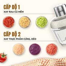 Máy xay thịt UNIE UM366 - 2,5L, 2 cối xay thủy tinh + trục đánh ruốc - Ảnh 6