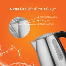 Ấm siêu tốc UNIE UE-300 dung tích 1L, chất liệu inox304 an toàn - Ảnh 8
