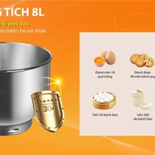 Máy Nhồi Bột Đa Năng Unie M5, 3 chức năng và 6 tốc độ tiện lợi - Ảnh 6