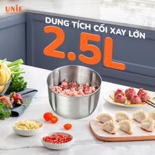 Máy xay thịt Unie UE226 dung tích 2.5L, 2 cối xay + trục bóc hành - Ảnh 3