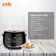 Nồi cơm điện UNIE UEC1572B dung tích 1.5L, lòng nồi gốm cao cấp - Ảnh 2