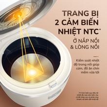 Nồi cơm điện tử UNIE URC612 , nấu cơm giảm đường, dung tích 1,2L - Ảnh 11