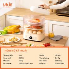 Nồi hấp UNIE UE560 dung tích 18L, 3 tầng hấp tiện lợi - Ảnh 6