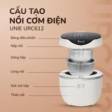 Nồi cơm điện tử UNIE URC612 , nấu cơm giảm đường, dung tích 1,2L - Ảnh 18