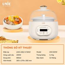 Nồi nấu chậm UNIE USC102W, 4 chế độ nấu tiện lợi - Ảnh 2