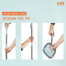 Chổi lau nhà UNIE UN-246 nhỏ gọn, giặt- vắt tích hợp - Ảnh 12