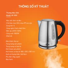Ấm siêu tốc UNIE UE-300 dung tích 1L, chất liệu inox304 an toàn - Ảnh 5