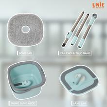 Chổi lau nhà UNIE UN-246 nhỏ gọn, giặt- vắt tích hợp - Ảnh 10