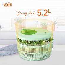 Rổ quay rau ly tâm Unie US5200 dung tích 5.2L, chất liệu nhựa ABS/PP - Ảnh 2