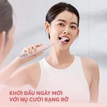 Bàn chải điện Unie UET518P đầu chải dao động, LED trắng răng - Ảnh 12
