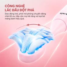 Bàn chải điện Unie UET518P đầu chải dao động, LED trắng răng - Ảnh 6