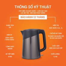 Ấm siêu tốc UNIE UE-302 dung tích 1.8L, đun sôi nhanh chóng - Ảnh 11