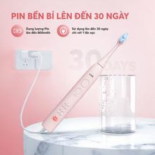 Bàn chải điện Unie UET518P đầu chải dao động, LED trắng răng - Ảnh 9