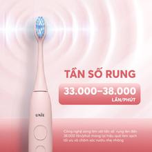 Bàn chải điện Unie UET518P đầu chải dao động, LED trắng răng - Ảnh 7