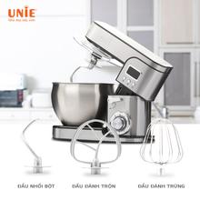 Máy nhồi bột đa năng UNIE EM5 dung tích 8L, 6 tốc độ đánh linh hoạt - Ảnh 2