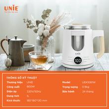 Ấm siêu tốc đa năng 6in1 UNIE UEK1081W chất liệu thủy tinh bền bỉ - Ảnh 8