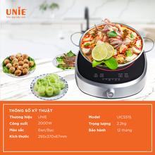 Bếp từ đơn UNIE UICS51S công suất 2000W, 6 chế độ nấu - Ảnh 2