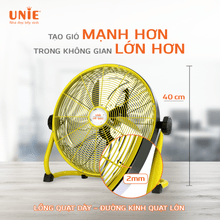 Quạt sàn tích điện UNIE UE-880 hoạt động liên tục 48h - Ảnh 4