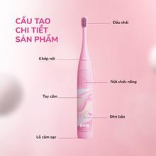 Bàn chải điện trẻ em Unie Kidtini UET318P cảm biến lực thông minh - Ảnh 12