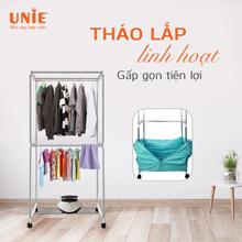 Máy sấy quần áo UNIE UE-688 sấy 10-20kg cùng lúc, gấp gọn tiện lợi - Ảnh 4