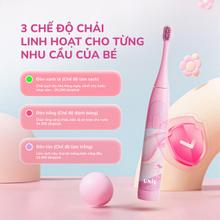 Bàn chải điện trẻ em Unie Kidtini UET318P cảm biến lực thông minh - Ảnh 6