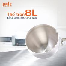 Máy nhồi bột đa năng UNIE EM5 dung tích 8L, 6 tốc độ đánh linh hoạt - Ảnh 4