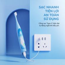 Bàn chải điện trẻ em Unie Kiddo UET318B cảm biến lực thông minh - Ảnh 10
