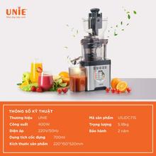 Máy ép chậm UNIE USJDC71S, giữ trọn 98% dưỡng chất - Ảnh 2