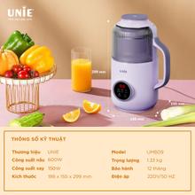 Máy làm sữa hạt UNIE UMB09, dung tích 800ml, 6 chức năng xay nấu - Ảnh 2