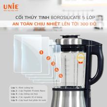 Máy làm sữa hạt UNIE V6 dung tích 1,75L, 13 chức năng nấu - Ảnh 5