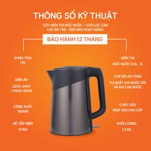 Ấm siêu tốc UNIE UE-302 dung tích 1.8L, đun sôi nhanh chóng - Ảnh 9