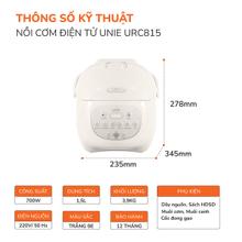 Nồi cơm điện lòng gốm tự nhiên UNIE URC815, dung tích 1,5L - Ảnh 11