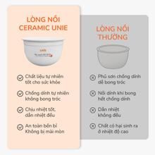 Nồi cơm điện lòng gốm tự nhiên UNIE URC815, dung tích 1,5L - Ảnh 7