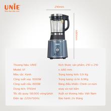 Máy làm sữa hạt UNIE V1 dung tích 1,75L, công suất siêu khỏe 1800W - Ảnh 10